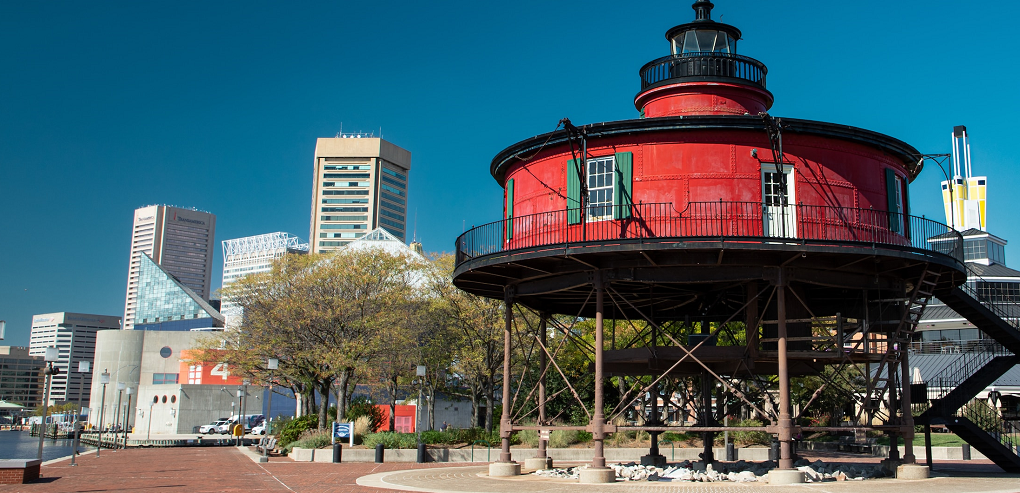 Seven Foot Knoll Light Baltimore Harbour by Bob Smith
