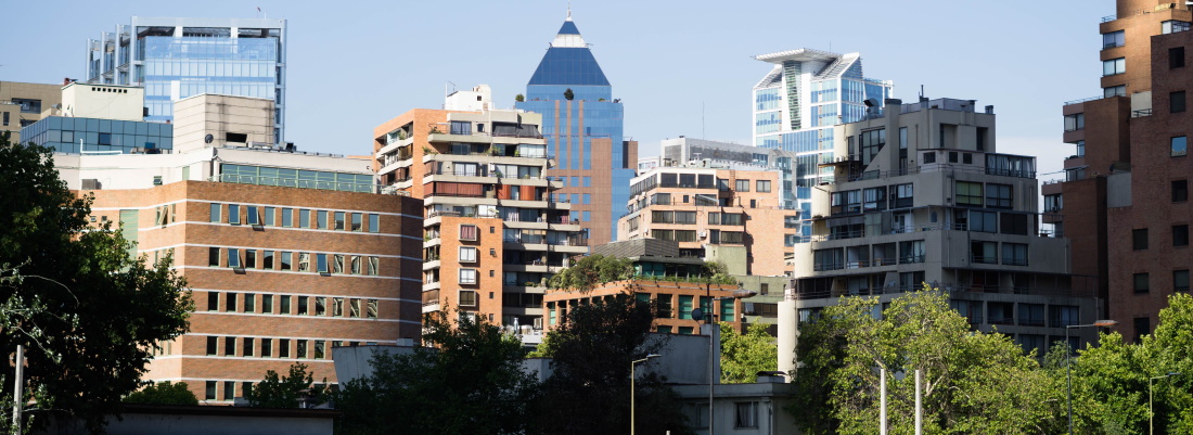 Apartments and office blocks in Santiago